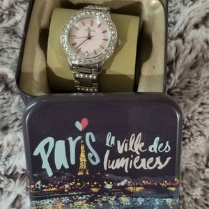 Fossil Women's Silver Watch with Crystals